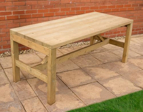 Forest Garden Wooden Garden Dining Table 5'11 x 2'6 (1.8m x 0.76m)