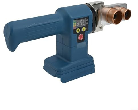 MeevrgR Soldadora de tuberías PPR inalámbrica, máquina de fusión de calor alimentada por batería de 18 V, 32 ajustes de temperatura (0-320 °C) para tuberías PP/PE/PPR para baterías Bosch