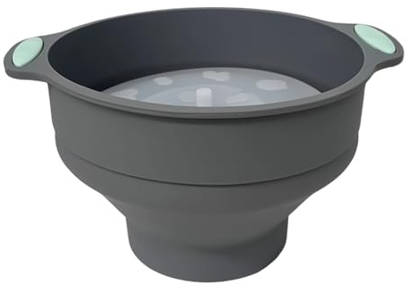 Woalopted Bol Para Palomitas De Microondas - Accesorio De Cocina Plegable De Silicona,Bowl Para Hacer Palomitas De Fiestas,Para Niños Adolescentes Adultos Noche De Cine Oficina En Casa Fiestas Familia