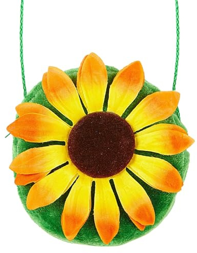 TrendandStylez Sonnenblumen Tasche zum Umhängen für Damen & Kinder – Kleine Umhängetasche für Karneval & Festival, dein Kostüm-Accessoire für Biene, Hippie & Sommerparty