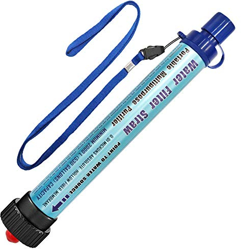 TEUEN Wasserfilter Outdoor 2000L Mini Tragbarer Camping Wasseraufbereitung Entfernt 99.99% Bakterien Filter auf 0,01 Microns für Wandern Trekking Reisen und Notbereitschaft