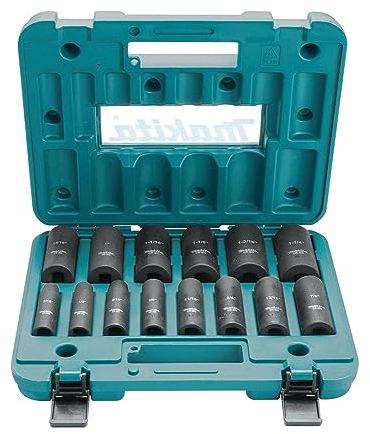 Makita B-52308 Jeu de douilles 1/2