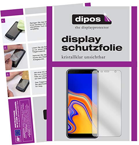dipos I 2X Protection ecrán Compatible avec Samsung Galaxy J4 Plus (2018) Films de Protection d'écran Transparent