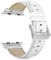 MaKTech Leather Strap Crocodile Section Pattern Compatible with Apple Watch Series 10/9/Ultra 2/SE/8/7[2024] (42mm/41mm/40mm,White)