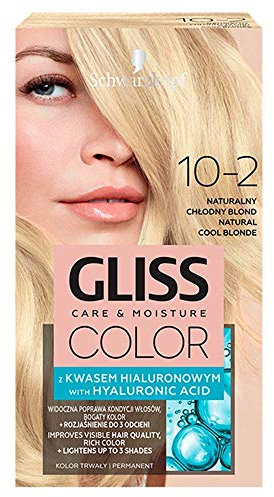 Schwarzkopf Gliss Color Haarfärbecreme 10-2 Cool Natural Blonde, 142 ml