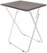 HERSIG - Mesas Auxiliares Plegables - Mesa Plegable Nogal 48x38x66 CM - Mesa Jardin Exterior - Mesas Plegables Portatiles Resistentes - Ideal para Camping, Picnic, Comidas, Trabajo, Fácil de Guardar