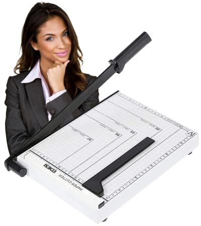 Ediesi, Taglierina per Carta, A4, Professionale, Manuale, Massima Precisione, Cutter, 3 Colori disponibili (Bianco)