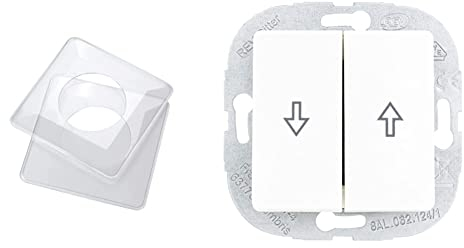 REV 0509160555 Tapetenschutz 1fach 2x, REV 0240350106 PrimaLuxe Jalousienschalter