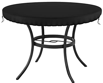 Tischplattenhülle 106x10cm Schutzhülle Wasserdicht,Schwarz Gartentisch Gartenmöbel Hülle Abdeckung Schutzhülle Haube Abdeckplane Garnitur Wasserdicht