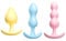 Qoosea 3 Pezzi Plug Anali in Silicone, Plug Anale da Donna Uomo Esperti e Principianti, Butt Plug Plug Anale Set per Giocattolo Erotico, SM Sex Toy