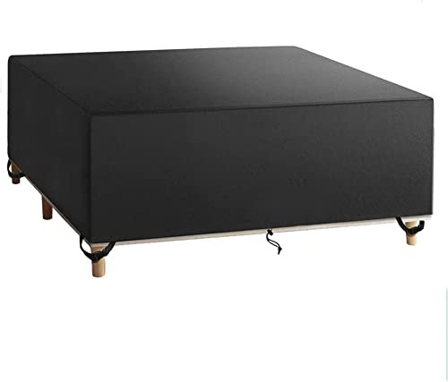 ZMFBHFBH Housse De Protection Salon De Jardin 180x100x75cm, Étanche Robuste Tissu Oxford 600D Housse Protection Table De Jardin Exterieur, Résistance au Vent, Anti-UV