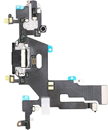 USB Charging Port Dock Connector, Replacement Headphone Flex Cable Module, Microphone Mic Flex Cable Module for IPhone 11, Cell Phone Replacement Parts