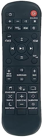 Replacement Remote Control fit for JBL 9.1 Soundbar JBL 5.1 Soundbar JBL2GBAR51IMBLKAM Bar 5.1 Surround JBL 3.1 Soundbar JBL 2.1 Soundbar JBL 2.0 Soundbar System
