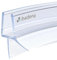 Badena® Duschdichtungen für Duschtüren gebogen I Ersatz Dichtung 6mm 8mm Glastür I Duschtürdichtung Wasserabweiser mit Dichtlippe I Dichtung Duschwand Badewanne Duschkabine I Duschabdichtung 1x80cm