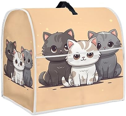 Upetstory Kawaii Cat Kitchen Aid Mixer Covers 4.5-5 qt Stand Mixer Cover Kitchen Aid Dust Cover Small Blender Cover Toaster Cover for Home Kitchen Office Indoor
