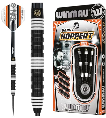 WINMAU Darts - Danny Noppert 85% Pro-Series 25g Professional Dart-Set mit Dart-Flüge und Dart-Schäften