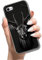 Silicone Case for iPhone SE (2022) / SE 2020/8 / 7 4.7 inch Print Animal Pattern Design Soft TPU Bumper Shockproof Cover Black Case for Women Girls Man Boys - Deer