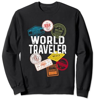 Reisepass-Stempel für Weltreisende Sweatshirt