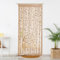 BECHAEO Makramee-Perlenvorhang, Boho-Stil, handgefertigt, Baumwolle, für Tür, Fenster, Holzperlen, Quasten, hängend, Hippie-Raumteiler, Flur, Schrank, Schlafzimmer, Privatsphäre, Dekoration, 1 Vorhang
