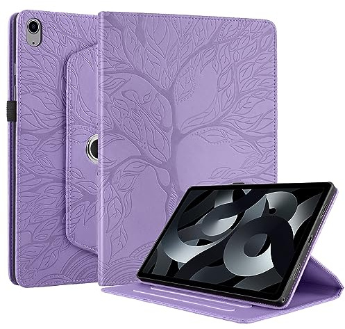 Succtopy Case for iPad 11th Generation 11 inch 2025 (A16), iPad 10th Generation 10.9 inch 2022 360 Degree Rotating Stand Case PU Leather Protective Cover with Pencil Holder Purple
