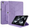 Succtopy Coque pour iPad 11ème Génération 11 Pouces 2025 (A16), iPad 10ème Génération 10.9 Pouces 2022 Étui Support Rotatif à 360 Degrés PU Cuir Housse de Protection avec Porte-Pencil Violet