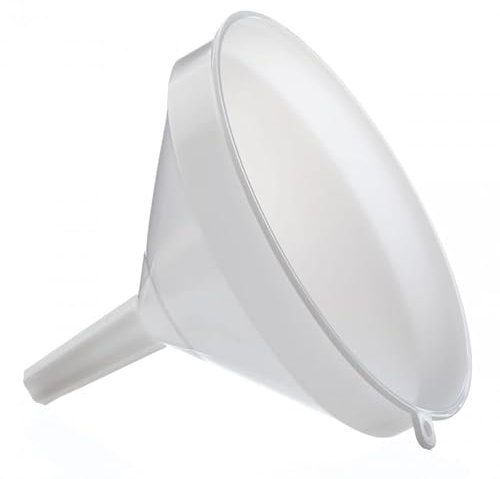 DIAH DO IT AT HOME Plastic Funnel Without Strainer Kitchen Tool Filling Oil Water Wine Pouring Fuel Spout Liquid (Diameter: 21 cm)