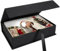 Hiwhy Foto Aufbewahrungsbox 10x15 cm, Leinen-Fotobox, Erinnerungsbox zur Aufbewahrung von Fotos, Bildern, Urkunden, Scrapbooking-Zubehör, Andenken und Schmuck Schwarz