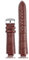 DKWOIS Kompatibel mit LV-Uhrenarmband for Louis Vuitton Tambour Series Mouth 10 12 mm Uhrenarmband Herren Damen Q114k Q1121 Lederarmband(Brown white silverA,21.12mm)