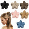 6 Piezas Pinzas para el Cabello Flores, Mate Flor Clips Garra, Antideslizantes Pinzas for el Pelo Forma Flor Pinzas Cabello con Diseño de Flores Fijación Adecuado para Chicas con Pelo Grueso Fino