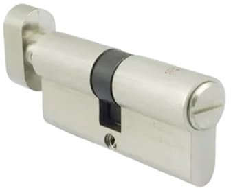 MKLHAVB Schlosszylinder Messing Türschloss Zimmer Toilette 70 80 mm Zylinderbeschlag Hardware Badezimmer kein Schlüssel Türschloss Zylinder für alle Arten von Türen(BK-80MM)