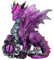 Nemesis Now Keeper of The Key Dragon Figur, handbemalt, Fantasy-Dekoration, Lila
