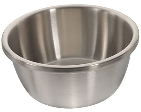 CHILDWEET 304 Stainless Steel Round Vegetable Wash Basin 26cm Mixing Bowl for Kitchen Heavy-Duty Metal Washing up Bowl for Home Use Sturdy and Easy to Clean