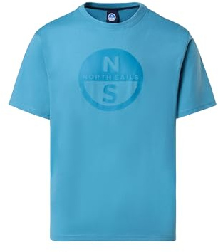 NORTH SAILS Herren-T-Shirt mit Rundhalsausschnitt und kurzen Ärmeln, Baumwoll-T-Shirt mit Aufdruck, Artikel 692972, Basic-T-Shirt mit kurzen Ärmeln