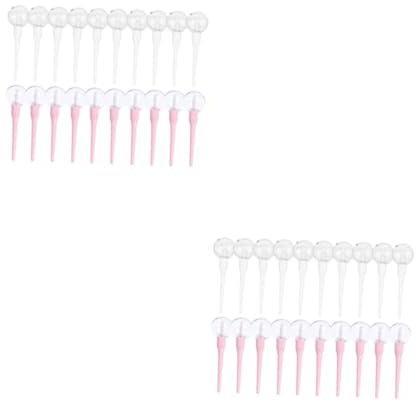 minkissy 2 Sätze Lollipop Lip Glaze Leere Tube Lippenstift Leere Tube Injection Transparente Lipgloss Tube Lippentönung Lollipop-lipgloss-tuben Zinn Lip Gloss Tubes Plastikrohr 20 Stück * 2