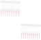 minkissy 2 Sätze Lollipop Lip Glaze Leere Tube Lippenstift Leere Tube Injection Transparente Lipgloss Tube Lippentönung Lollipop-lipgloss-tuben Zinn Lip Gloss Tubes Plastikrohr 20 Stück * 2