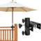 HUIKUANGEU Supporto per Ombrellone da Balcone, Clip per Ombrelloni da Esterno, Supporto Ombrellone, Porta Ombrellone da Balcone,Accessori per Ombrellone, per Tubo Ombrellone Ø25～38mm
