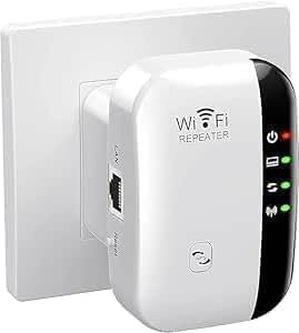 xiaomgu 2025 Newest WiFi Booster, WiFi Extender, WiFi Repeater, Covers Up to 3750 Sq.ft and 45 Devices, Internet Booster - with Ethernet Port, Quick Setup, Home Wireless Signal Booster -White