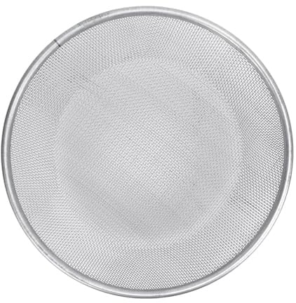 Riuulity Gartengeräte, Gartengerät, Bodensieb, Kompostsieb aus Edelstahl, 30 cm Durchmesser Oben, Passend für 5-Gallonen-Eimer mit Maschensieb für Sand, Kies (2 mm / 0,08 Zoll Loch)