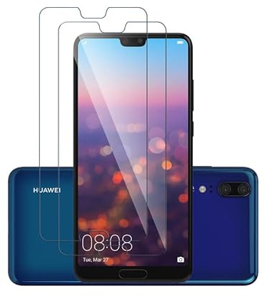NeWinFly [2 Stück für Screen Protector Huawei P20 Schutzfolie [9H] | [HD Displayschutzfolie][Anti-Kratzer][Anti-Blase] für Panzerglas Huawei P20 Displayschutz Folie
