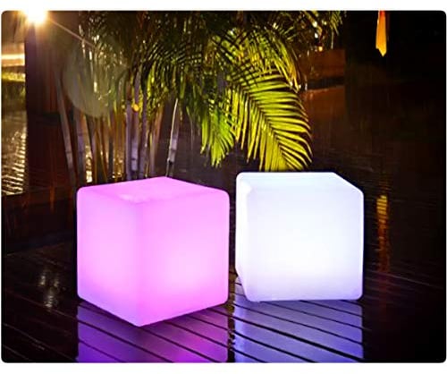 LED Würfel inkl. USB Lichtobjekt Leuchtwürfel Licht Garten Dekoration Cube Beleuchtung Marke PRECORN