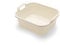 Addis 517937 Large Rectangular 10 litre Washing up bowl with handles, Linen Cream, 39 x 32 x 14 cm