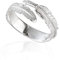 Solid 925 Sterling Silver Angel Wing Feather Adjustable Ring Size L-R Gift Boxed