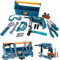 UMKYTOYS Kids Carry Case Tool Box Set For Kids With Drill Hammer Spanner tools for children toddlers 22 Piece Toolkit toys for boys Pretend Play Toys for 3 4 5 6 7 Years Old Toddlers