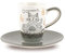 Mila Keramik Espresso-Tasse mit Untere, Oommh Katze Pure | MI-88402 | 4045303884021