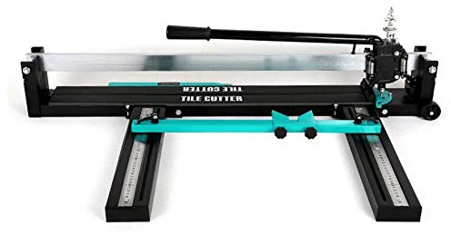 TOPWAY 800mm Tagliapiastrelle Manuale Professionale con Guida di Scorrimento Singola e Guida Laser, Telaio in Acciaio, per Taglio Precisione di Piastrelle in Gres Ceramica 347702