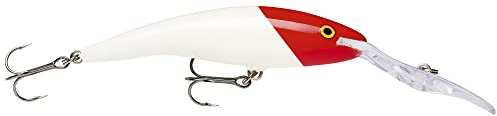 Rapala Unisex-Adult Deep Tail Dancer Angelköder-Angelzubehör aus Balsaholz-Stabile Tauchschaufel-Süßwasser Spinnköder-Lauftiefe 12m-Fischköder 13cm, 42g-Hergestellt in Estland-Red Head, 13 cm / 42 g