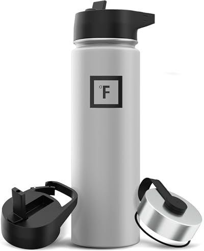 Edelstahl Trinkflasche mit Strohhalm - 650/950/1200/1800 ml - Kohlensäure Geeignet Auslaufsicher Doppelwandig Isoliert Thermosflasche BPA-Freie - Wasserflasche Sport Gym Fitness Reisen Kinder