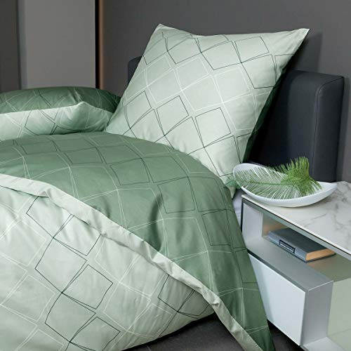 Janine Design Mako-Satin Bettwäsche J.D. 87053-06 1 Bettbezug 240 x 220 cm + 2 Kissenbezüge 80 x 80 cm