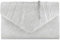 Milisente Femme Pochettes Sac de soirée plissé en Pu Cuir Porte-monnaie Sac De Soirée (Argent)