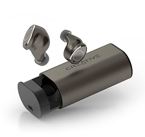 CREATIVE Outlier Pro True Wireless IPX5 Auricolari In-Ear Resistenti al Sudore Anc Hybrid, Modalità Ambiente, Ricarica Wireless, Bluetooth 5.2, Batteria 60 ore